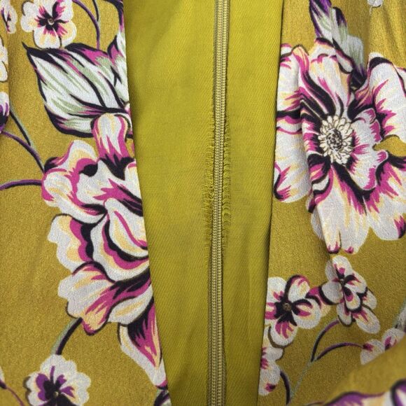 Kachel x Anthropologie Thea Maxi Dress Womens 4 Gold Floral Print Viscose - Picture 9 of 11